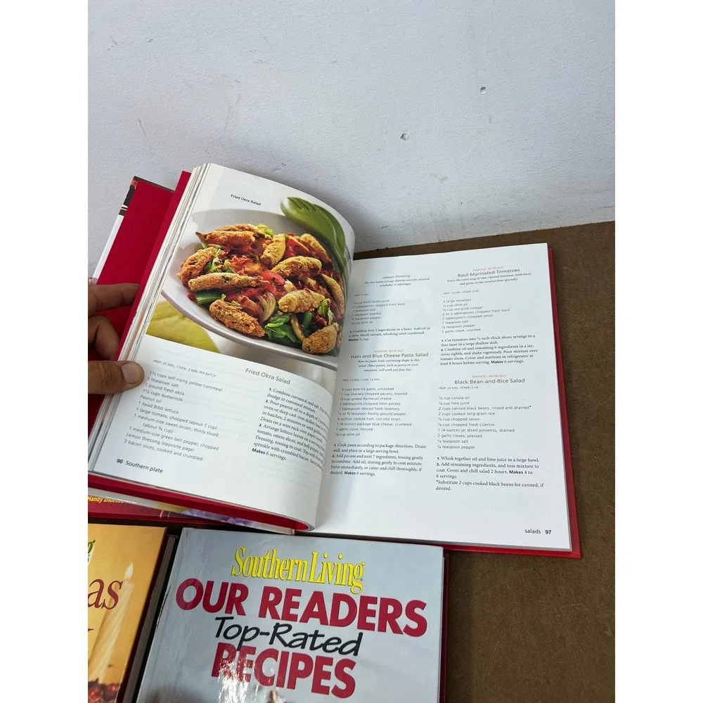 10 Southern Living Hardcover Cookbook Lot Annual Recipes Christmas All-Time Favs